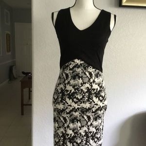 Black and white M sleeveless dress. New no tags